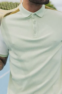 Polo tricolore manches courtes