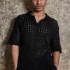 Polo troué manches courtes