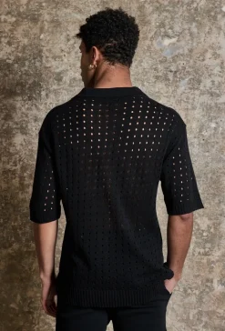 Polo troué manches courtes