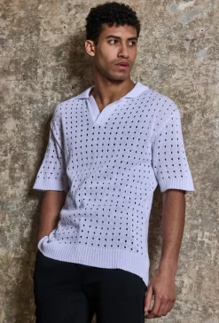 Polo troué manches courtes