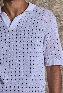 Polo troué manches courtes