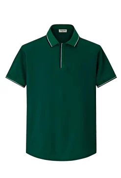 Polo uni à manches courtes