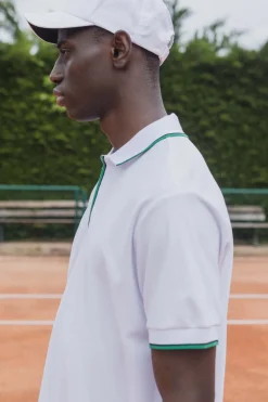 Polo uni à manches courtes