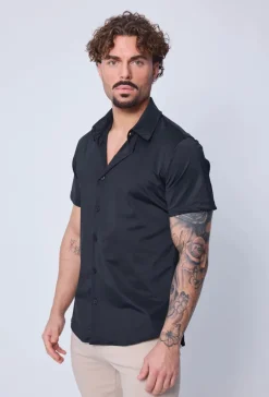 Polo uni manche court col ouvert