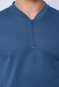Polo uni manche longue