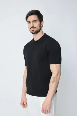 Polo uni manches courtes