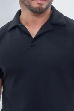Polo uni manches courtes