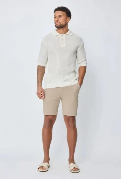 Polo uni manches courtes en maille