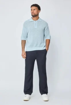 Polo uni manches courtes en maille