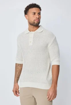 Polo uni manches courtes en maille