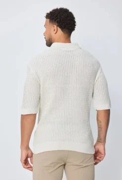 Polo uni manches courtes en maille