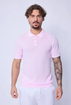 Pull à col chemise avec boutons