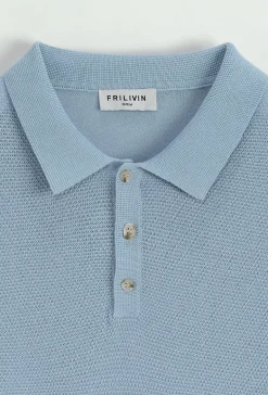 Pull à col chemise avec boutons