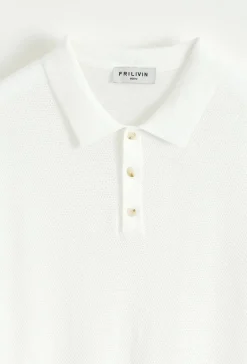 Pull à col chemise avec boutons
