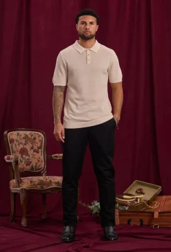 Pull à col chemise avec boutons