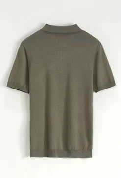 Pull à col chemise zipé