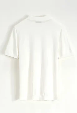 Pull à col chemise zipé