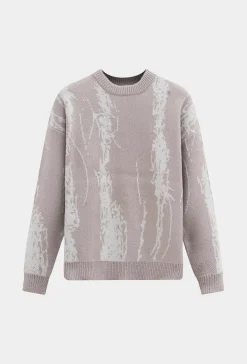 Pull à motif griffonnage