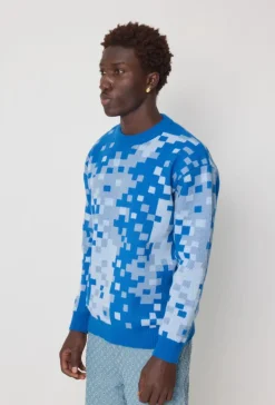 Pull à motif mosaique