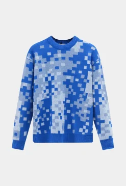 Pull à motif mosaique