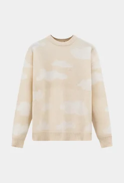 Pull à motif nuages