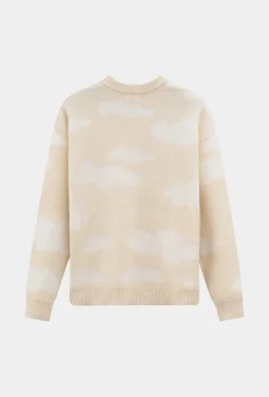 Pull à motif nuages