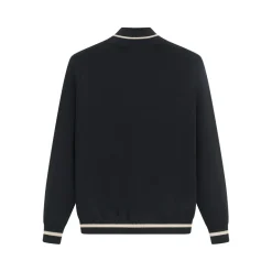 Pull bi couleur avec femeture éclaire