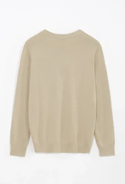 Pull cardigan boutonné couleur uni