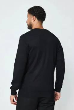 Pull cardigan boutonné couleur uni