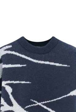 Pull col rond abstrait