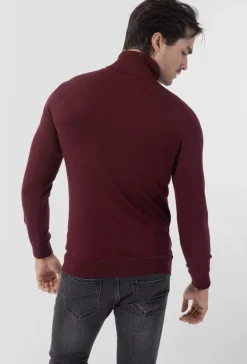 Pull col roulé