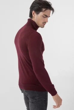 Pull col roulé