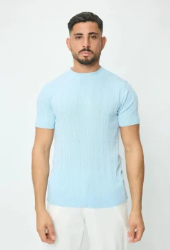 Pull en maille à manches courtes