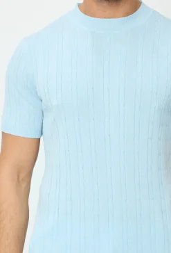 Pull en maille à manches courtes