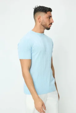 Pull en maille à manches courtes