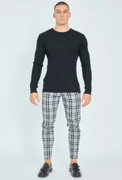Pull en maille cotelé