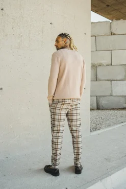 Pull en maille cotelé