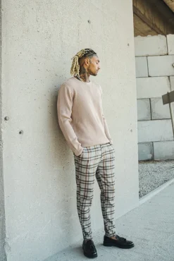 Pull en maille cotelé