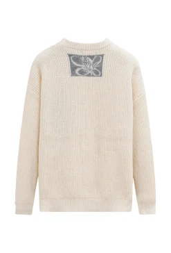 Pull en maille effet fausse poche