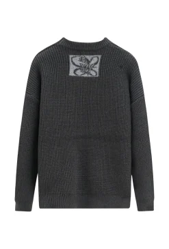 Pull en maille effet fausse poche