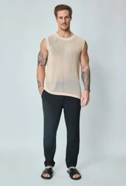 Pull en maille sans manches