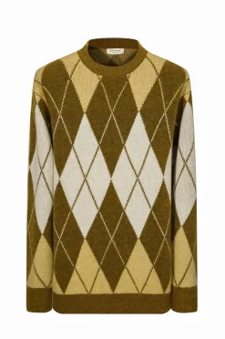 Pull maille à motif losange