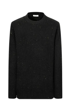 Pull maille cotelée effet chiné
