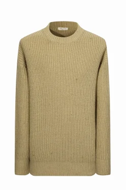 Pull maille cotelée effet chiné