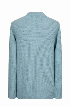 Pull maille cotelée effet chiné