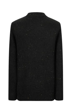 Pull maille cotelée effet chiné