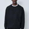 Pull maille couleur uni col rond