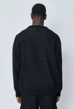 Pull maille couleur uni col rond