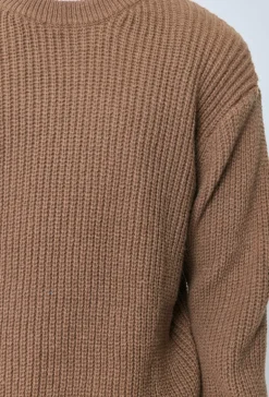 Pull maille épaisse cotelée