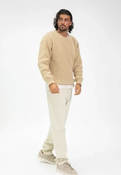 Pull maille épaisse cotelée
